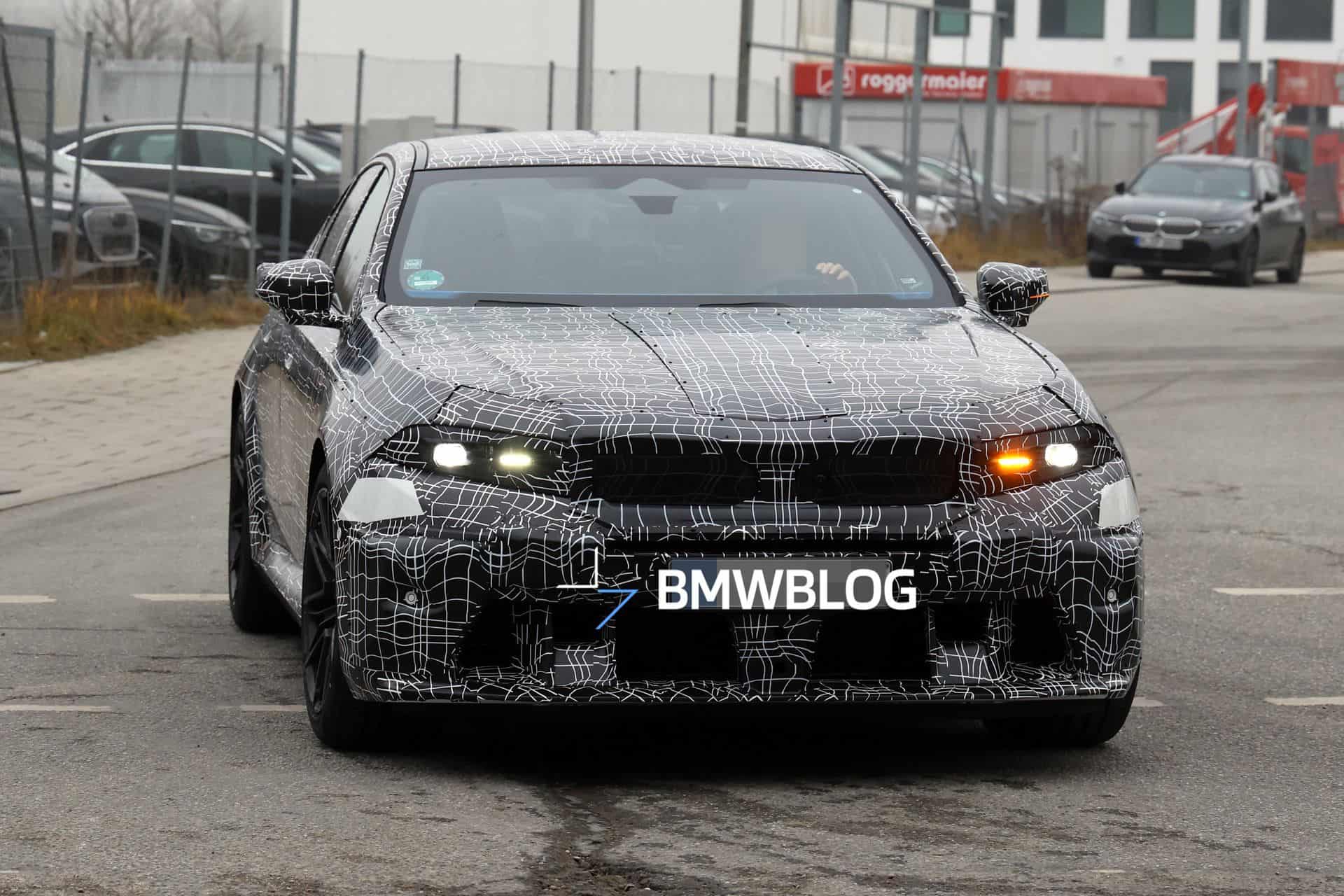 2028 BMW M5 Spied With A Neue Klasse Face At The Nurburgring