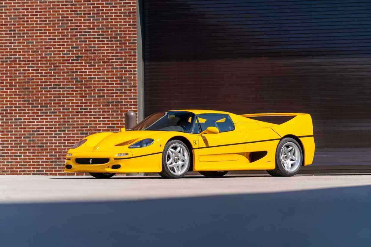 Stunning Ferrari F50 in rare Giallo Modena colour heads for auction in US